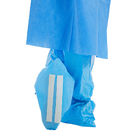 a tampa descartável da bota 80gsm, montantes azuis calça as tampas 45x36cm