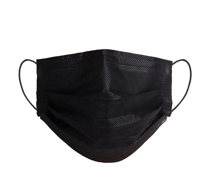 Máscara protetora antivirosa descartável de H17.5cm, máscara protetora cirúrgica 24gsm de 3 dobras